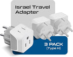 Ceptics Israel Plug Adapter - 2 in 1 Type H Adapter - Image 2