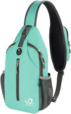 WATERFLY Crossbody Sling Backpack Sling Bag Travel Hiking Chest Bag Daypack by Waterfly