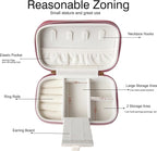 Small Jewelry Travel Case For Womens Small Rectangle PU Leather Jewelry Box - Image 2