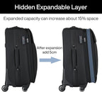 Hanke 20 Inch Expandable Carry On Luggage 22x14x9 Airline Approved Softside - Image 5