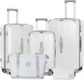 Romswi Suitcase Set with TSA Lock Cup Holder, Hardside Spinner Suitcase with by Romswi