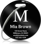 Customized Stainless Steel Luggage Tags: Personalize Your Suitcases, and Bags by Kcule