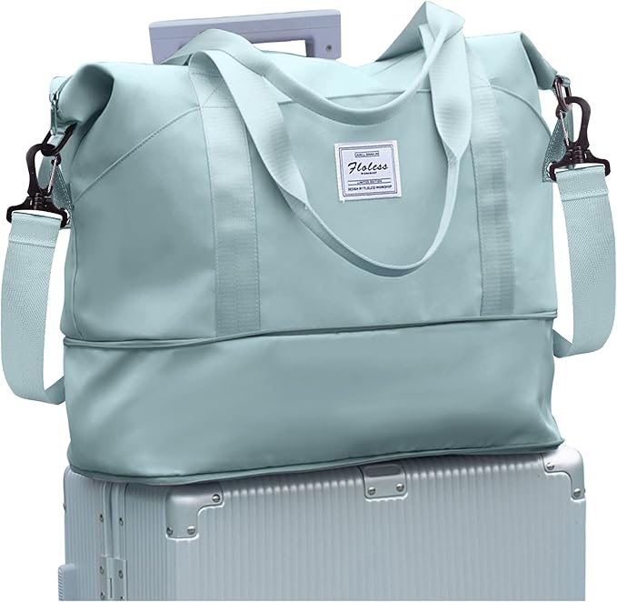 Travel Duffel Bag, Sports Tote Gym Bag, Shoulder Weekender Overnight Bag by WONHOX