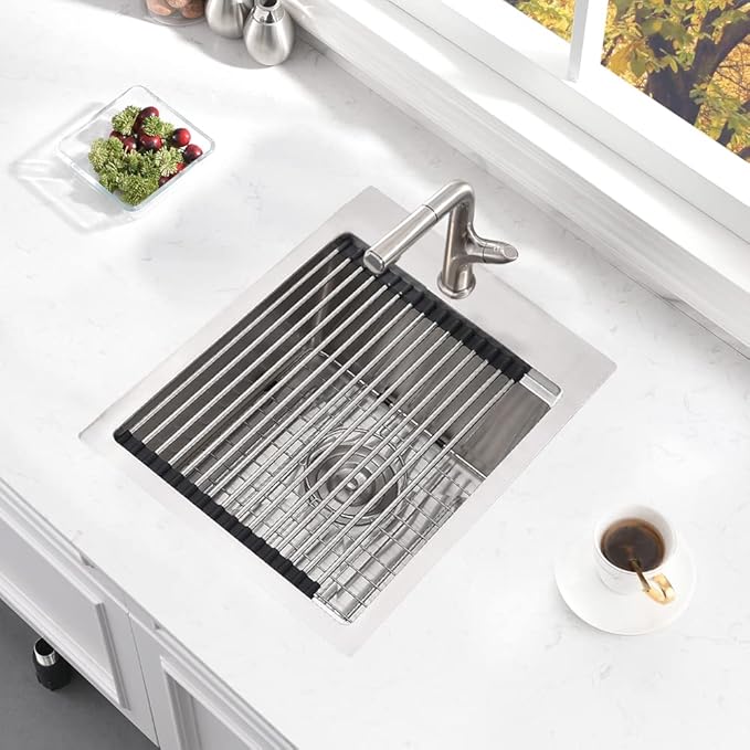 15 Inch Drop In Bar Sink Workstation-Bokaiya 15x20 Small Kitchen Outdoor Rv - Image 2