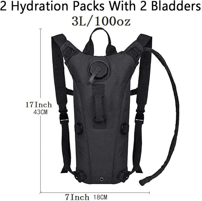 ATBP Running Hydration Vest Pack Tactical 3L Water Bladder Backpack Bag - Image 2