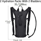 ATBP Running Hydration Vest Pack Tactical 3L Water Bladder Backpack Bag - Image 2