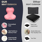 Coverado Car Seat Cushion and Lumbar Support Pillow One Piece, Memory Foam - Image 9