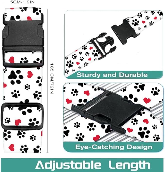 Luggage Straps for Suitcases Travel Belt Accessories, Cute Suitcase Strap - Image 5
