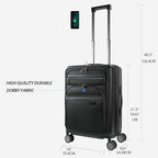 KROSER Hardside Expandable Carry On Luggage 22x14x9 Airline Approved - Image 2