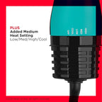 REVLON One Step Volumizer PLUS Hair Dryer and Styler | More Volume, Less Damage, and More Styling Control for Easy and Fast Salon-Style Blowouts, Plus Travel Friendly (Teal)