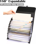 25 Pockets Letter Size/A4 Accordion File Organizer - Image 2
