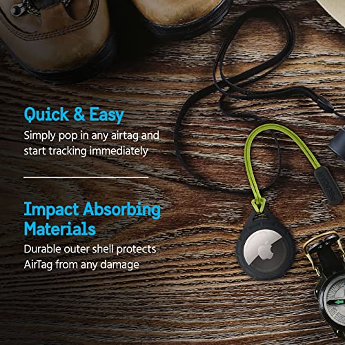 Protector AirTag Holder (Loop Black/Yellow)
