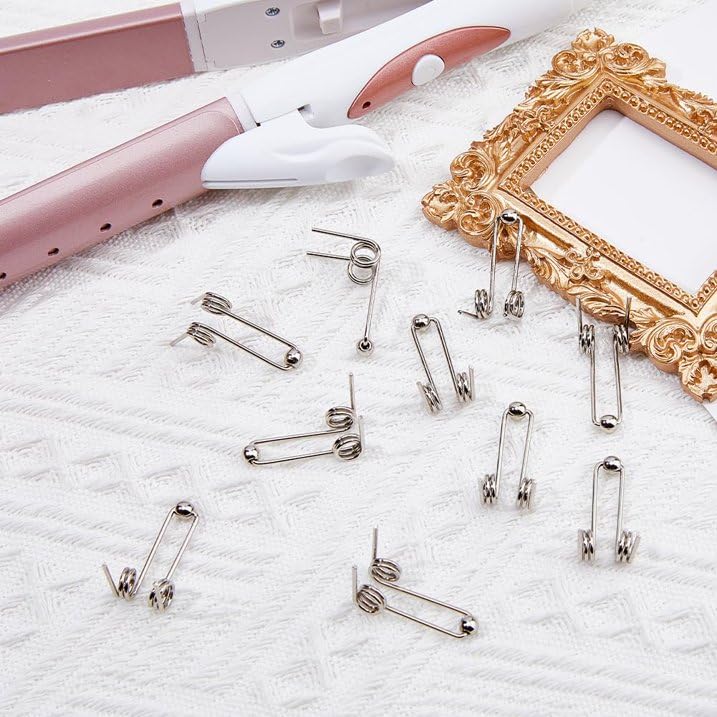 10Pcs Wire Diameter 1.2mm Curling Iron Replacement Double Return Torsion Spring Hair Curling Rod Accessories Styling Tools Appliances (10 Count)