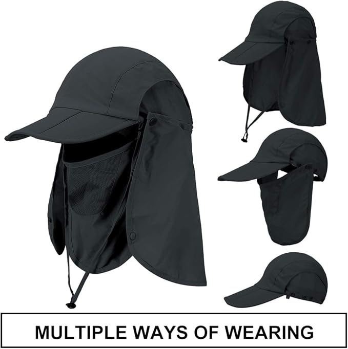 Foldable Sun Cap, Fishing Hats, UPF 50+ Protection Caps - Image 4