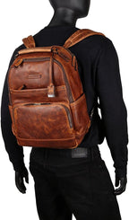 FRYE Logan Backpack Backpack Cognac Antique Pull Up One Size - Image 6