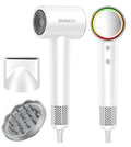 SHRATE Professional High Speed Ionic Hair Dryer | Ultra-Fast Drying | 500 Million Negative Ions | Low Noise | 160000 RPM | Compact Blow Dryer with Magnetic Diffuser for Faster Drying All Hair Types