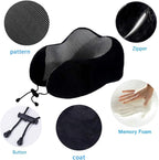 Travel Pillow, Best Memory Foam Neck Pillow Head Support Soft Pillow - Image 5