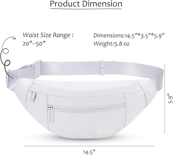 MAXTOP Large Crossbody Fanny Pack - Image 5
