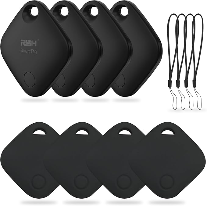 Air Tracker Tag 4 Pack Bluetooth Luggage Tracker tag Locator Works by RSH