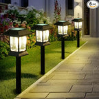 6 Pack Solar Pathway Lights Outdoor Waterproof, Dual-Use Stake & Hanging Lantern by Unknown