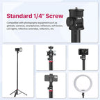 VIJIM MT-79 Extendable Photography Light Stand, 360° Ball Head Camera Phone - Image 4