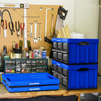 Collapsible Storage Bins (Black / 46l - 1 Pack)
