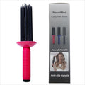 17 Teeth Curly Hair Brush, Curl Defining Brush, Curling Roll Comb, Perfect for Hair Salon & Home Use (Round Red)