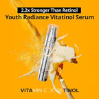 PRIMERA PRMR Retinol Vitamin C Serum for Face | Youth Radiance Vitatinol Serum Skin Booster, Korean Skincare for Anti-aging & Glowing, Moisturizing, Reduces Dark Spots, 0.7 oz (21 g, Pack of 1)
