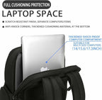 Men's Multilayer Backpack Business Casual Large Capacity Multifunctional Laptop - Image 3