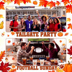 50 Pcs Fall Football Plastic Cups 12 oz for Party (Fall Football)