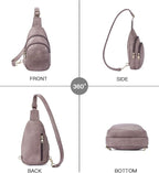Telena Small Sling Bag for Women Leather Crossbody Fanny Packs Chest Bag for - Image 7