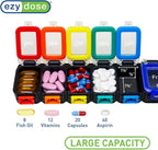 EZY DOSE Weekly Daily Pill Planner, Medicine Case, Vitamin Organizer Container - Image 3