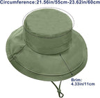 Sun Hats for Women Wide Brim Ponytail UV Protection Beach Hat Packable - Image 2