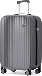 mixi 24 Inch Checked Luggage PC Hardshell Suitcases by MIXI