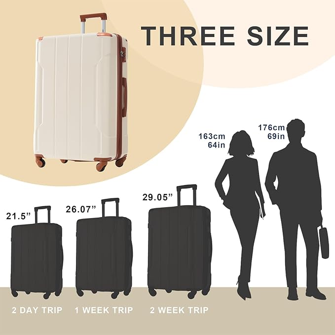 Merax 28 Inch Checked-Large Luggage - Image 6