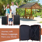 Luggage set 13 Piece 16 20 24 28 IN Hardside Suitcase with Bags (Luggage Set With Bags / Black and Brown-2(13 piece))