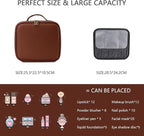 Makeup Bag with Led Mirror, Travel Makeup Organizer with 3 Color Setting - Image 2