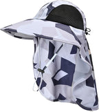 Sun Hat for Men Women with Neck Flap, UPF 50+ UV Protective Hiking Fishing Hats by ZOORON