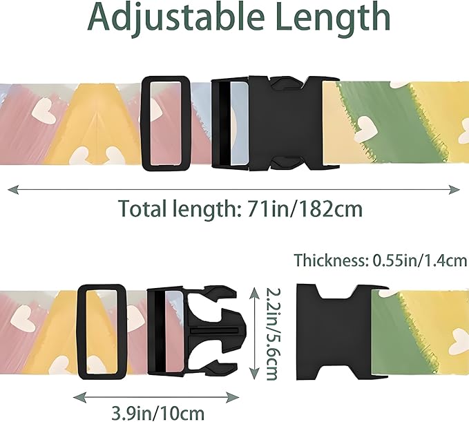 Painting Luggage Straps for Suitcases, Adjustable Luggage Travel Belts to Keep - Image 2