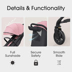 newyoo Baby Travel Stroller, Compact & Airplane-Friendly, Lightweight - Image 6