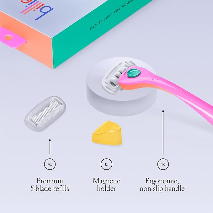 Billie Razors for Women Shave Kit – Women’s Razor + 4 x 5-Blade Razor Refills + - Image 3