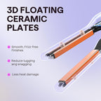 Wavytalk 3/10" Small Flat Iron, Pencil Flat Iron for Short Hair, Pixie Cut and Bangs, Curling Iron for Short Hair, Mini Hair Straightener for Edges with Anti-Pinch Design, Tiny Hair Straightener