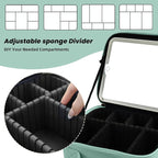 Travel Makeup Bag with LED Mirror and Light Makeup Travel Bag Organizer - Image 4