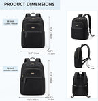 Hiking Travel Backpack for Women Casual Business Weekender Multilayer Laptop Bag - Image 5
