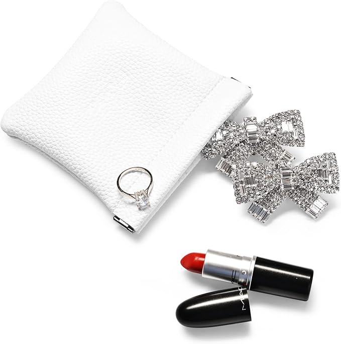 PU Leather Jewelry Travel Bag Leather Jewelry Pouch Christmas, Wedding Party - Image 5