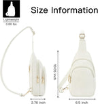Telena Small Sling Bag for Women Leather Crossbody Fanny Packs Chest Bag for - Image 6