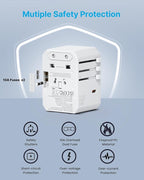 Universal Travel Adapter, VINTAR 70W GaN International Power Adapter - Image 6