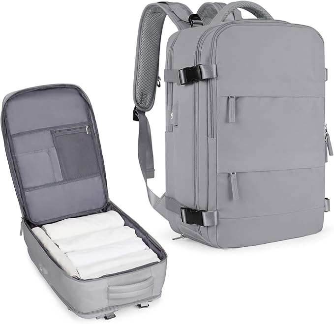 Coowoz Large Travel Backpack For Women Men, Flight Approved, Waterproof Outdoor by coowoz
