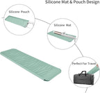 Silicone Heat Resistant Travel Mat Pouch for Hair Straighteners, Curling Wands, Flat Irons, and Styling Tools