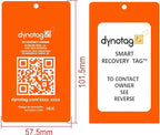 Dynotag® Web Enabled Smart Aluminum Convertible Luggage ID Tag + Braided Steel - Image 4